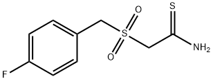 2-(4-氟-Α-甲苯磺酰)硫代乙酰胺 结构式