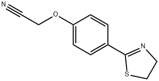2-[4-(4,5-二氢-1,3-噻唑-2-基)苯氧基乙腈 结构式