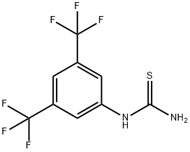 1-[3,5-双(三氟甲基)苯基]硫脲 结构式