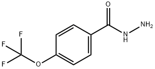 4-(三氟甲氧基)苯甲酸肼 结构式