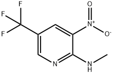 2-甲基氨-3-硝基-5-(三氟甲基)吡啶 结构式