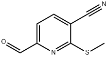 6-甲酰-2-甲磺酰)-烟酰腈 结构式