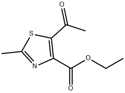 5-乙酰基-2-甲基-4-噻唑羧酸乙酯 结构式