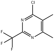 4-氯-5,6-二甲基-2-(三氟甲基)嘧啶 结构式