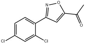 1-(3-(2,4-二氯苯基)异噁唑-5-基)乙-1-酮 结构式