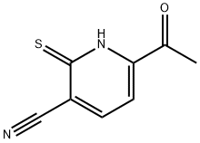 6-乙酰基-2-巯基烟腈 结构式