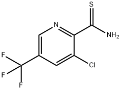 3-氯-5-三氟甲基吡啶-2-硫代羧胺 结构式