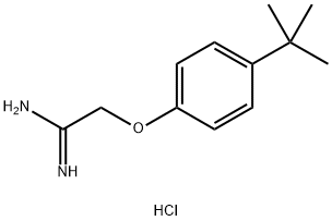 2-(4-叔丁基苯氧基)乙酰胺盐酸盐 结构式