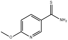 6-甲氧基-3-吡啶-硫代甲酰胺 结构式