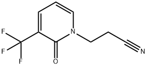 1-(2-氰基乙基)-3-(三氟甲基)吡啶基-2-(1H)-酮 结构式