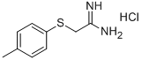 2-(4-METHYLPHENYLTHIO)ACETAMIDINE HYDROCHLORIDE 结构式