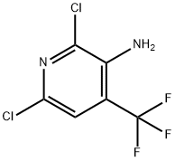 2,6-二氯-4-三氟甲基吡啶-3-胺 结构式