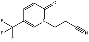 1-(2-氰基乙基)-5-(三氟甲基)吡啶基-2-(1H)-酮 结构式