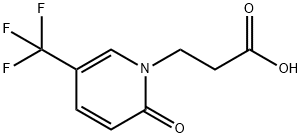 3-[2-氧-5-(三氟甲基)-1,2-二氢吡啶]丙酸 结构式
