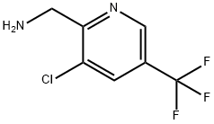 [3-氯-5-(三氟甲基)-2-吡啶]甲胺盐酸盐 结构式