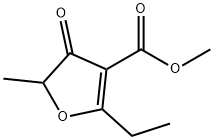 2-乙基-5-甲基-4-氧代-4,5-二氢呋喃-3-羧酸甲酯 结构式