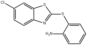 2-[(6-CHLORO-1,3-BENZOTHIAZOL-2-YL)THIO]ANILINE 结构式