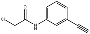2-氯-N-(3-乙炔基苯基)乙酰胺 结构式