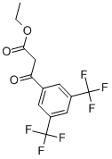 3-[3,5-双(三氟甲基)苯基]-3-氧丙酸乙酯 结构式