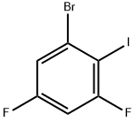 1-溴-3,5-二氟-2-碘苯 结构式