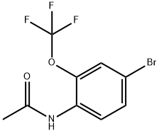 4-溴-2-三氟甲氧基乙酰苯胺 结构式