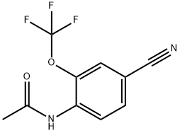 4-氰基-2-(三氟甲氧基)乙酰苯胺 结构式