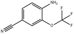 4-氨基-3-三氟甲氧基苯甲腈 结构式