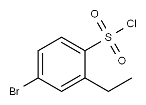 4-溴-2-乙基苯-1-磺酰氯 结构式