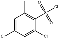 2，4-二氯-6-甲基苯-1-磺酰氯 结构式