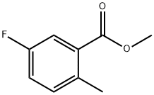 5-氟-2-甲基苯甲酸甲酯 结构式