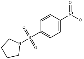 1-[(4-硝基苯基)磺酰基]吡咯烷 结构式