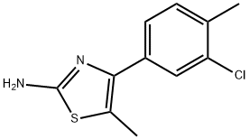 4-(3-氯-4-甲基苯基)-5-甲基-1,3-噻唑-2-胺 结构式