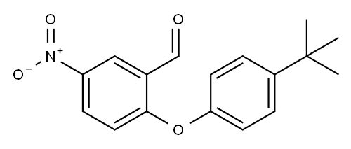 2-[4-叔丁基苯氧基]-5-硝基苯甲醛 结构式