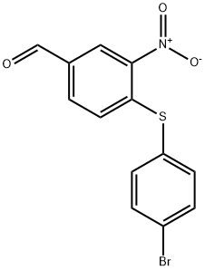 4-((4-溴苯基)硫代)-3-硝基苯甲醛 结构式