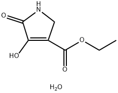 Ethyl 3-hydroxy-2-oxo-3-pyrroline-4-carboxylate monohydrate 结构式