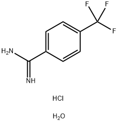 4-三氟甲基苯-1-甲脒盐酸盐 结构式