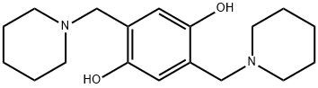 2,5-bis(1-piperidylmethyl)benzene-1,4-diol 结构式