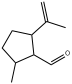 2-甲基-5-(1-甲基乙烯基)环戊烷甲醛 结构式