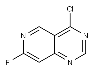4-氯-7-氟-吡啶[4,3-D]嘧啶 结构式