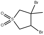 3,4-二溴-3-甲基-1Λ6-硫戊环E-1,1-二酮 结构式