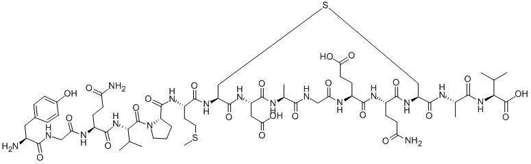 DARG-ARG-PRO-HYP-GLY-THI-SER-DIGL-OIC-ARG 结构式