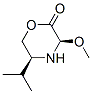 2-Morpholinone,3-methoxy-5-(1-methylethyl)-,(3R-cis)-(9CI) 结构式