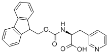 Fmoc-3-(3-吡啶基)-L-丙氨酸 结构式