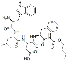 butyloxycarbonyl-tryptophyl-leucyl-aspartyl-phenylalaninamide 结构式