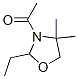 Oxazolidine, 3-acetyl-2-ethyl-4,4-dimethyl- (9CI) 结构式