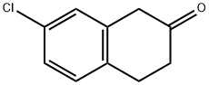 7-氯-3,4-二氢-1H-2-萘酮 结构式