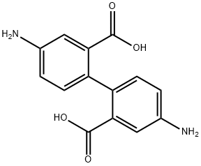 4,4‘-二氨基联苯-2,2'-二羧酸 结构式