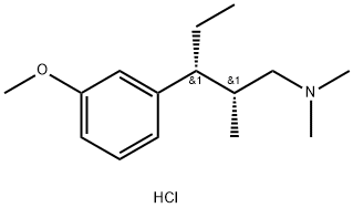 (BETAR,GAMMAR)-GAMMA-乙基-3-甲氧基-N,N,BETA-三甲基苯丙胺盐酸盐 结构式