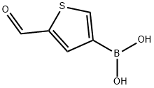 2-醛基噻吩-4-硼酸 结构式