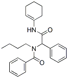 Benzeneacetamide, alpha-(benzoylbutylamino)-N-1-cyclohexen-1-yl- (9CI) 结构式